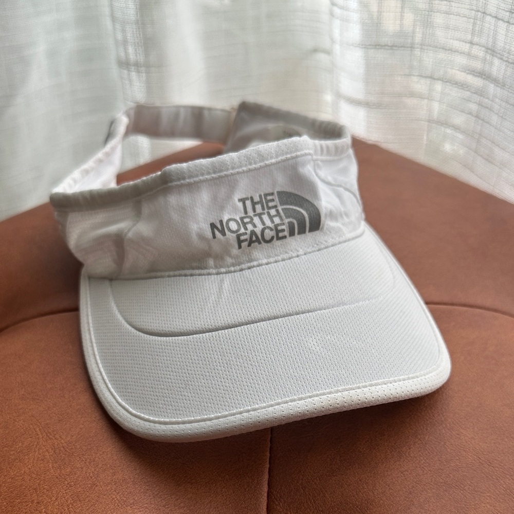 The North Face Classic Logo Reflective White Visor